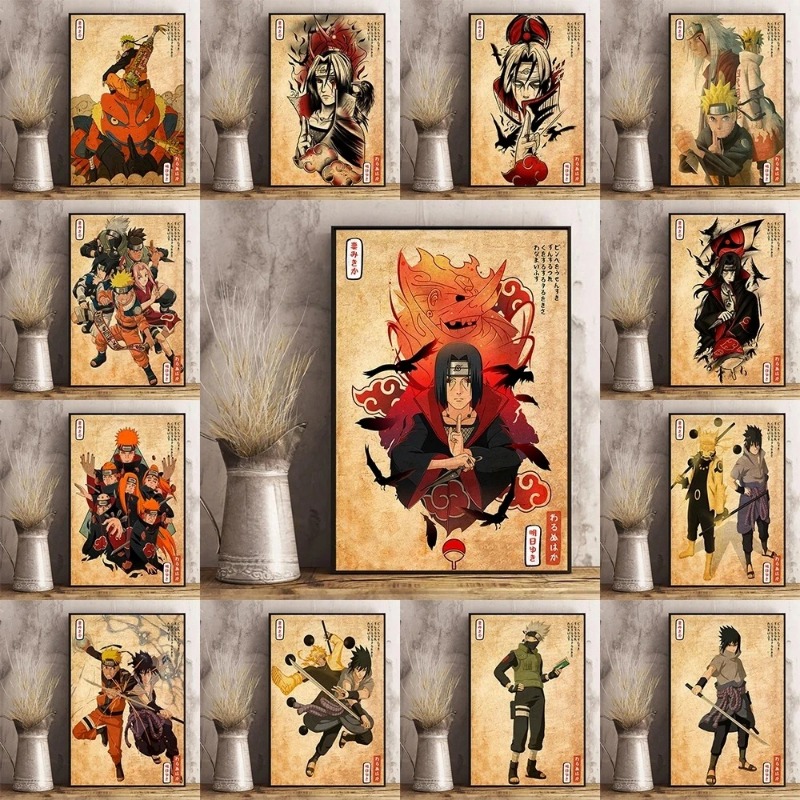 Interior Design Japan - Japanse Anime Naruto Poster Retro Art