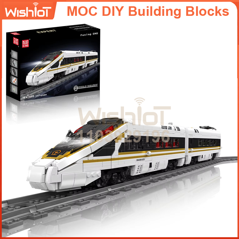 Interior Design And Build - 12015 Hoge Snelheid Spoorweg Trein Modelbouwset