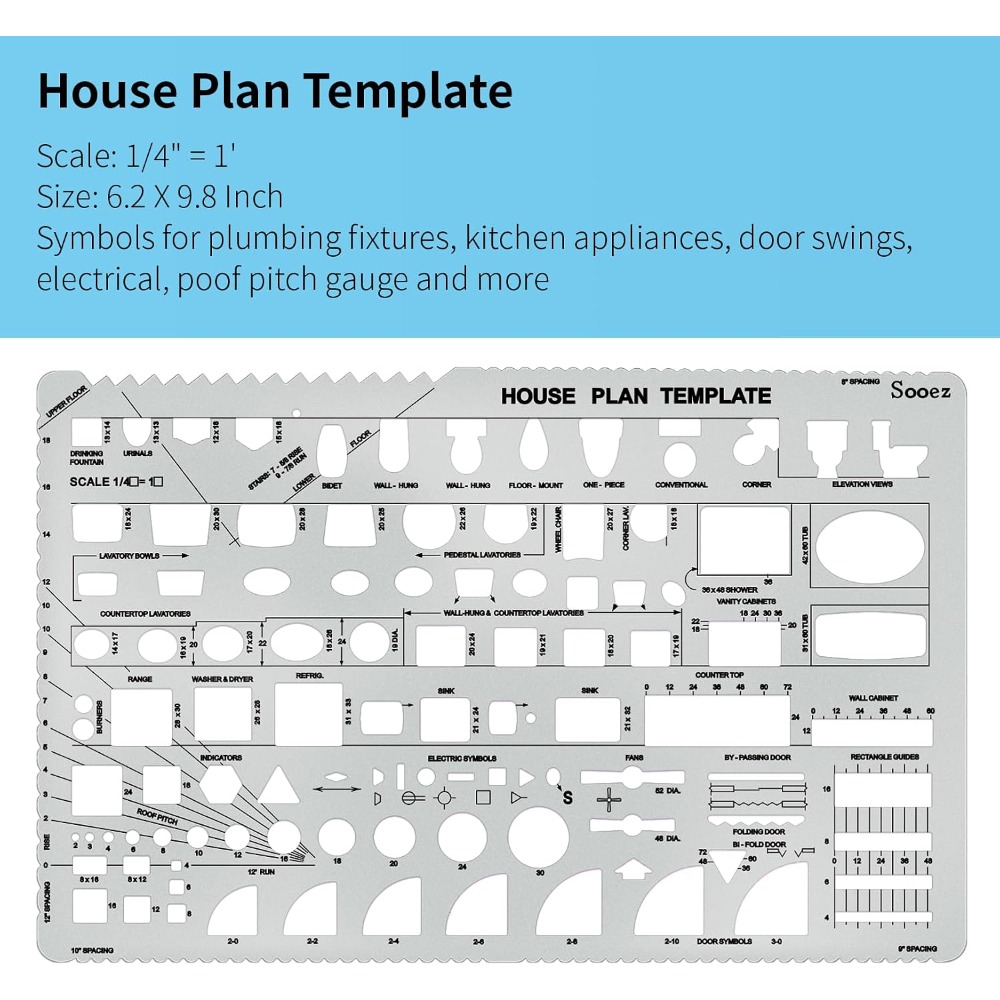 3-delige set architectuurteken - Interior Design Of House recensie en prijs