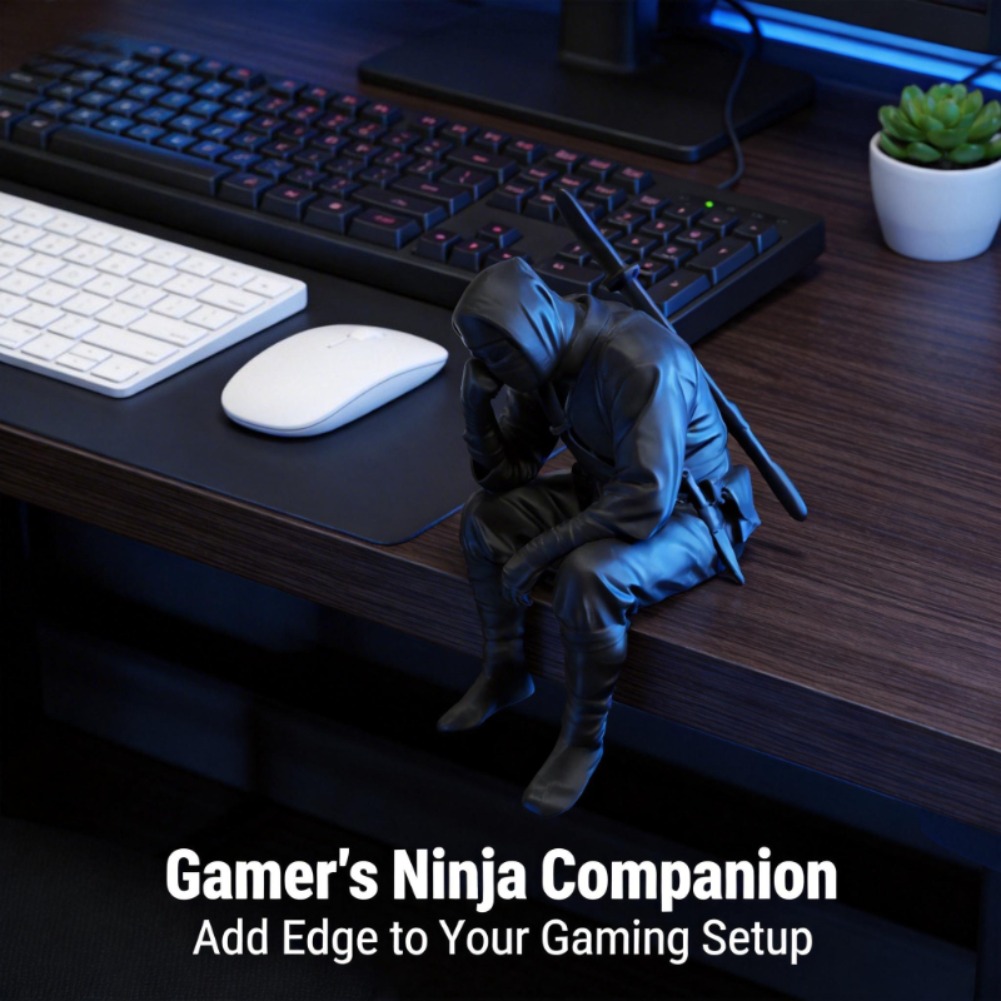 Japanse zittende ninja-figuur  - Interior Design Japan recensie en prijs