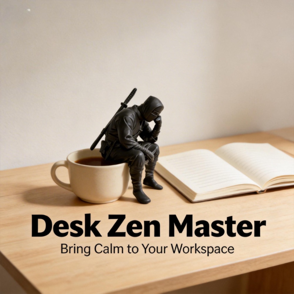 Japanse zittende ninja-figuur  - Interior Design Japan recensie en prijs