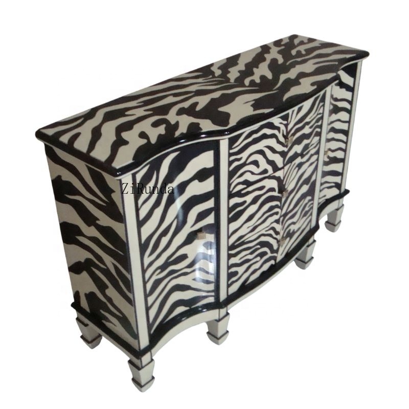 Zebra-geschilderde keukenkast  - Interior Design Monochrome recensie en prijs