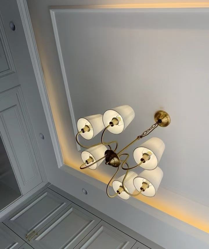 Koperen kroonluchter voor woon - Interior Design Of House recensie en prijs