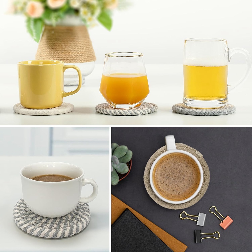 ABLQ onderzetters, zeegras man - Woven Basket Set recensie en prijs