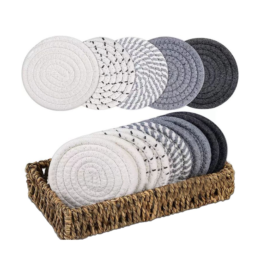 ABLQ onderzetters, zeegras man - Woven Basket Set recensie en prijs