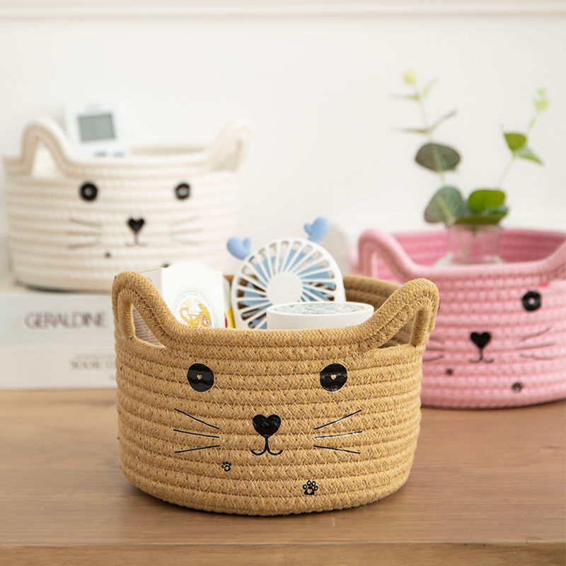 Leuke opbergmanden katoen gewe - Woven Basket Set recensie en prijs