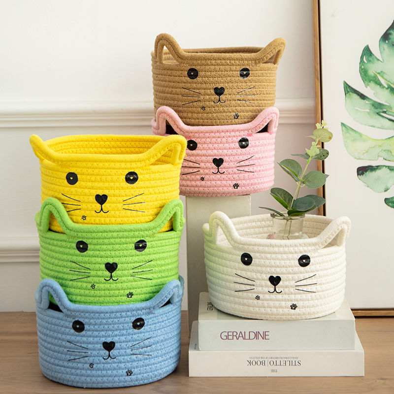 Leuke opbergmanden katoen gewe - Woven Basket Set recensie en prijs