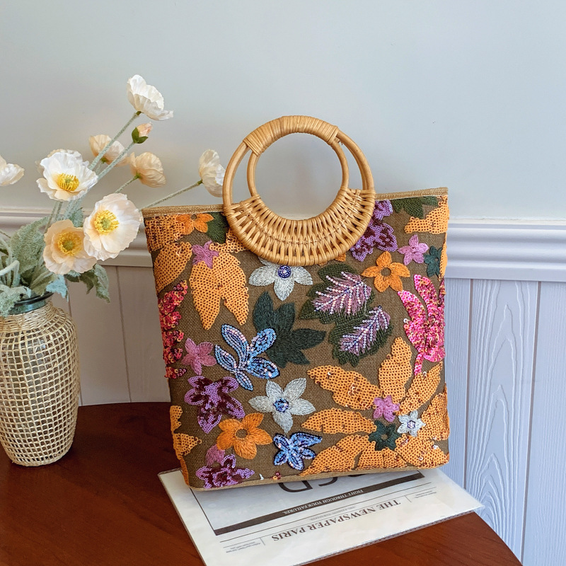 Paillettenbloem Grafische tas  - Interior Design Graphic Design recensie en prijs