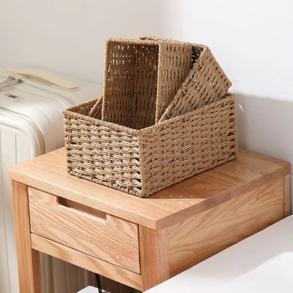 Nieuwe geweven opbergmand met  - Woven Basket Set recensie en prijs