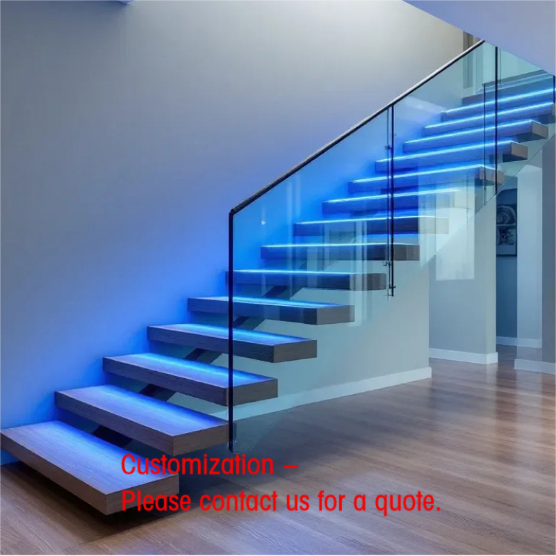 Minimalistische zwevende trap  - Interior Design Open Space recensie en prijs